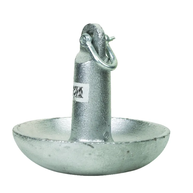 Painted Aluminum Mushroom Anchor 15 Lbs For Small Boats And Mooring Buoys