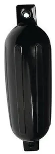 Twin Eye Ribbed Fender 6.5" X 23" Black Model 79-236-s