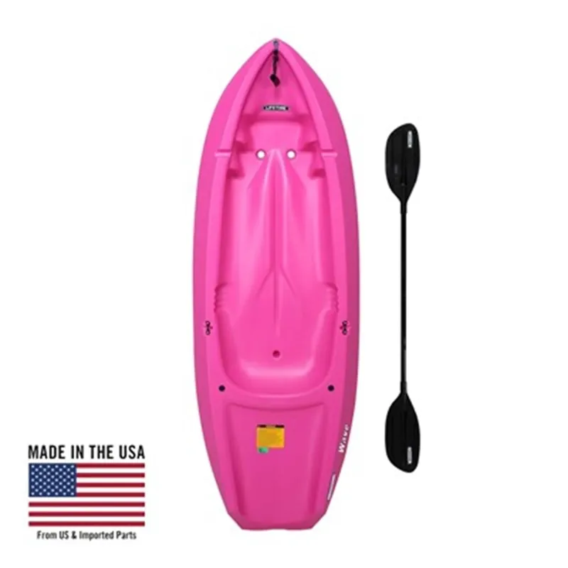 Wave 72-in X 24-in Pink 1-person Plastic Recreational Kayak