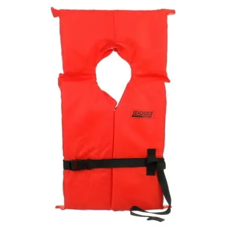 Universal Type Ii Uscga Life Vest In Bright Orange For Safety And Comfort