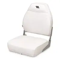 Seating 8wd588pls-664 High Back Folding Fishing Boat Seat, Gray/charcoal