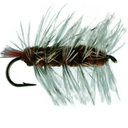 Cardinal Brown Wooly Worm Fishing Lure - Realistic Design For Freshwater Fishing