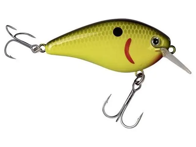 Strike King Hckvd1.5hk-535 Kvd 1.5 Hard Knock Fishing Lure 3‘ 4‘ Chartreuse/black Back