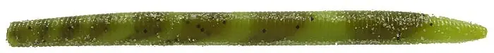Strike King Shim-e-stick Soft Bait Lure 5 Inch Green Pumpkin Chartreuse Swirl