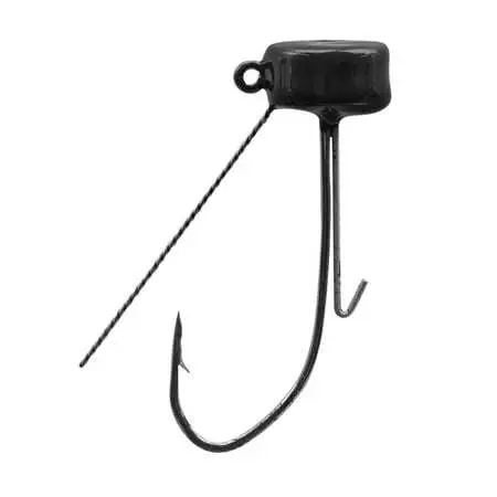 Strike King Weedless Ned Jig Head 3/16 Ounce Black Color