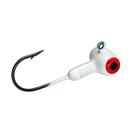 Strike King Mr. Crappie Jig Head 0.06 Oz With Lazer Sharp Eagle Claw Hook White