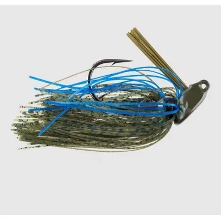 Booyah 3/8 Ounce Bankroll Jighead With Skirt - Lights Out Model Bybrj3861