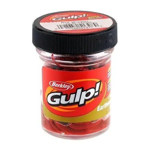Gulp! 4-inch Red Wiggler Earthworms - 1.1 Ounce Jar