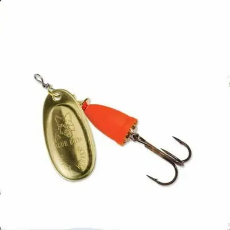 Classic Vibrax Spinner, 1/4 Ounce, Gold/fluorescent Red, Model 60-30-213