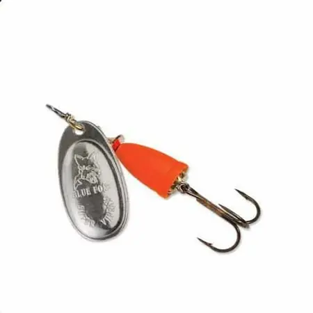 Classic Vibrax Spinner, 3/8 Oz, Silver/fluor Red, Size 2.88
