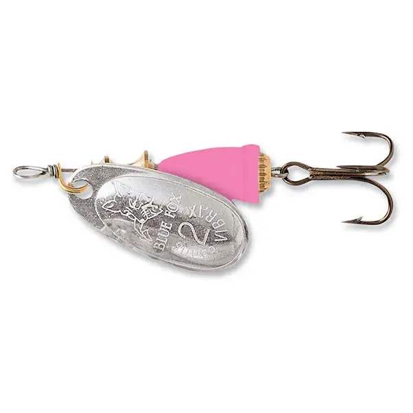 Classic Vibrax Fishing Spinner, 7/16 Oz, Silver/hot Pink, Size 3.13