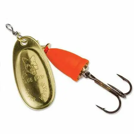 Classic Vibrax Spinner, 7/16 Ounce, Gold/fluorescent Red