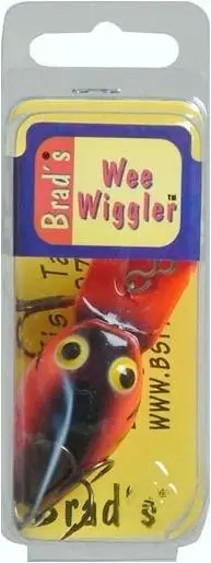 Wee Wiggler Red And Black Fishing Lure - Bww-17