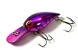 Wiggler Crank Bait, 3-inch Metallic Cerise/black Herringbone