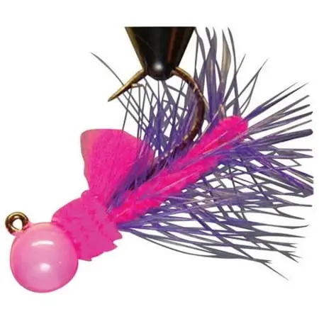 Aerojig Hackle Series Jigs - 1/8 Oz. - Hot Pink And Purple