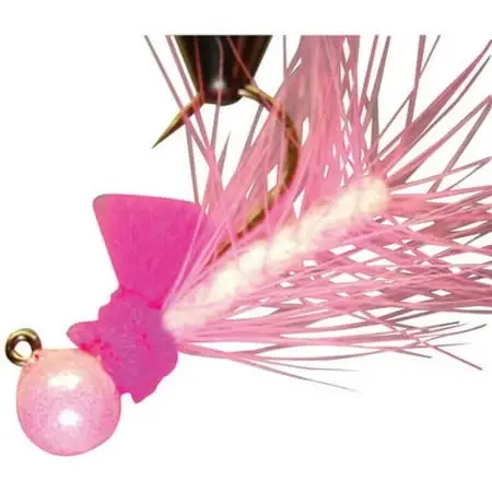 Hackle Series Jig 1/8 Oz. Pink/white Model 007725