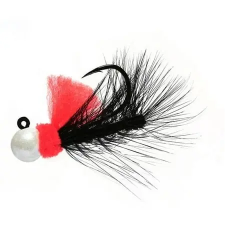 Aerojig Hackle Series Fishing Jigs - 1/8 Oz. Nightmare Color