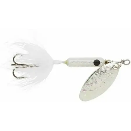 Original Rooster Tail 1/8 Oz Flash White Fishing Lure