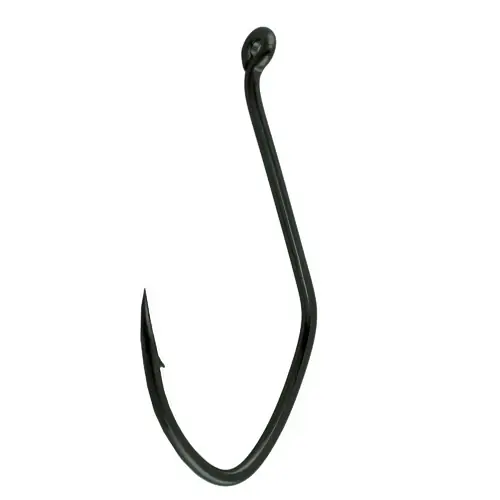 225411 Big River Bait Ns Black Fishing Hook Size 1-0 - Pack Of 6