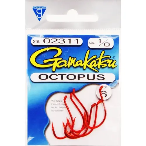 023 Octopus Hook 1/0 6pack