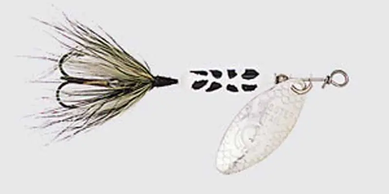Wordens Original Rooster Tail Spinner Lure, White Coachdog, 1/8-ounce