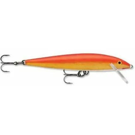 Original Floating Lure, Size 09, 3.5-inch, Gold Fluorescent Red