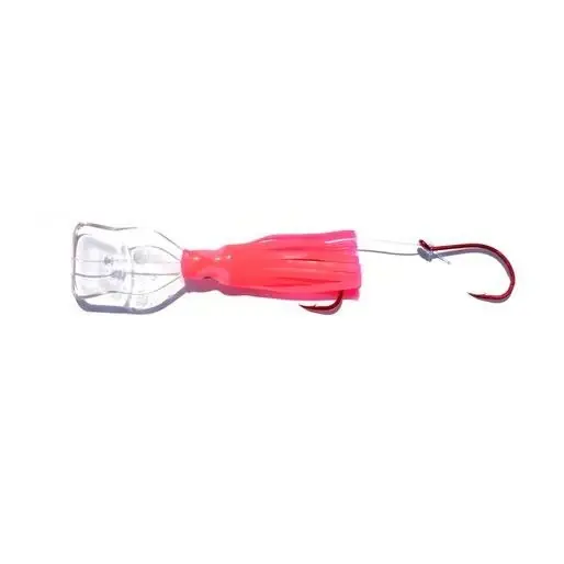 Pee Wee Wiggle Hoochie Pink Flamingo Fishing Lure Model Pwwhpnkf7022