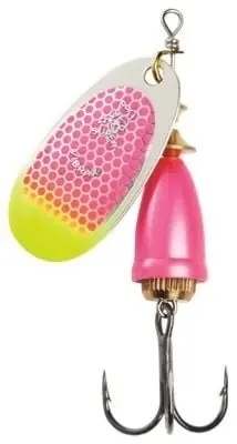 60-40-314ic Super Vibrax Spinner 0.38 Oz Pink Scale Chartreuse Tip Uv