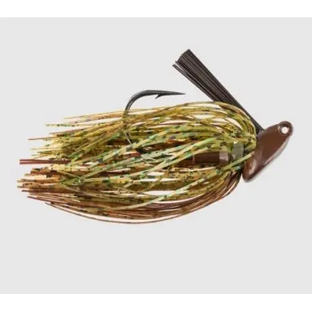 Booyah 3/8 Ounce Bankroll Jighead With Skirt - Money Color, Model Bybrj3860