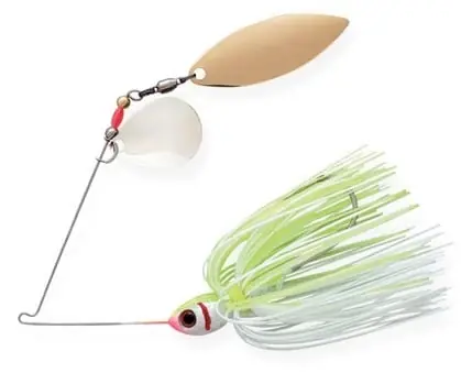 Tandem Blade Spinnerbait 1/2 Ounce White/chartreuse Bybt12616 Fishing Lure