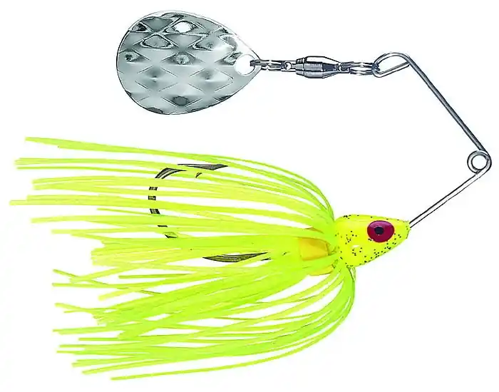 Mini-king Spinnerbait 0.125-ounce Chartreuse Head And Skirt Model Mk-70