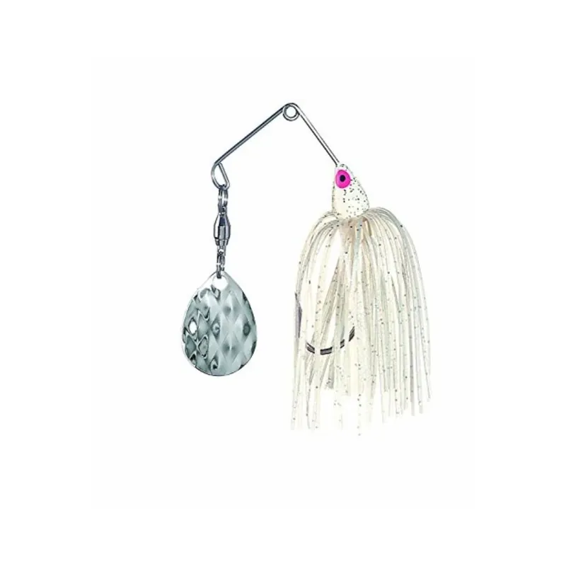 Mini-king Spinnerbait Mk-72 1/8 Oz White Head White Skirt