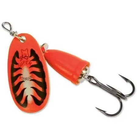Classic Vibrax Spinner, 7/64 Oz., Red Tiger - Inline Fishing Lure