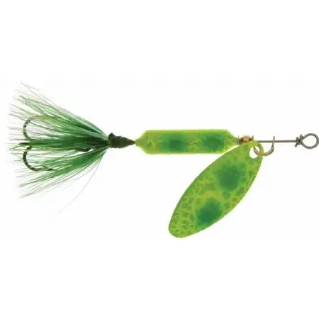 Original Rooster Tail Fishing Lure - 1/8 Oz. - Frog Spring Color