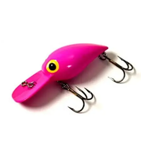 Wiggler Fluorescent Pink Uv Fishing Lure, 3 Inch Durable Design