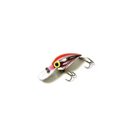Brad‘s Wiggler Series Crankbait - Metallic Silver With Fluorescent Orange, 3-inch, 3/8oz