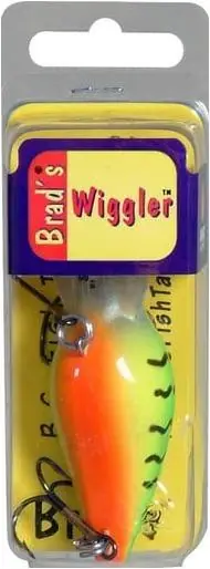 Killer Fishing Gear Wiggler Crank Bait, Fire Tiger, 3-inch