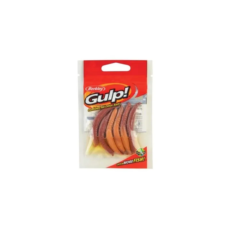 Berkley Gulp! Floating Pinched Crawler Soft Bait - 2 Inch Nightcrawler