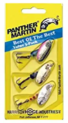 Spinner Fishing Lure Kit, 3-pk.