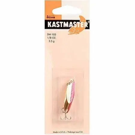 Kastmaster Spoon Lure Sw-105/gnr 1/8 Ounce Gold Neon Red