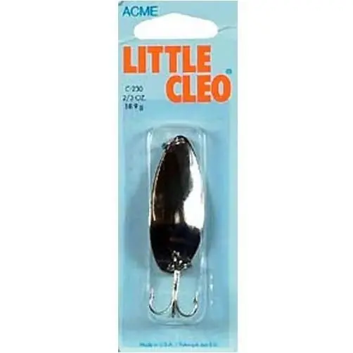 Acme Tackle Little Cleo Spoon 2/3 Oz Nickel Fishing Lure Model C-230/n