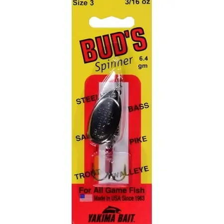 Wordens Bud‘s Spinner Size 3 Nickel Fishing Lure