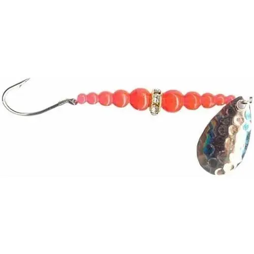 Wedding Ring Classic Spinner, 48 Inch, Fluorescent Orange/hammered Nickel, 8 Hook