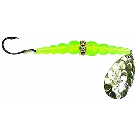 Wedding Ring 6 Hammered Nickel And Fluorescent Chartreuse Spinnerbait