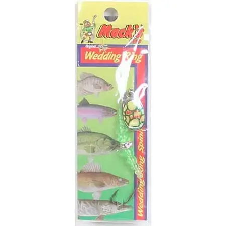 Wedding Ring 8 Classic Spinner Fishing Lure - Chartreuse/black/chartreuse