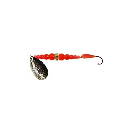 Kokanee Killer 8 Hammered Nickel And Florescent Orange Fishing Lure 583427