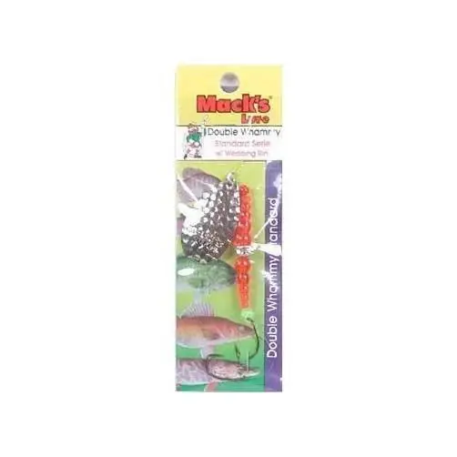 17200 Double Whammy 6 Hammered Nickel And Florescent Orange Fishing Lure