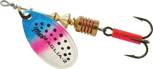 Plain Aglia Spinner, Rainbow Trout, 1/16 Ounce Fishing Lure