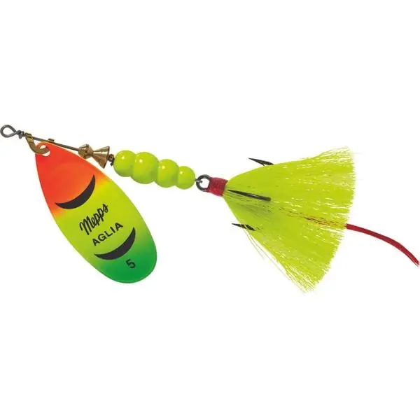 B0s Aglia 1/12 Ounce Silver Trout Fishing Spinner With Treble Hook