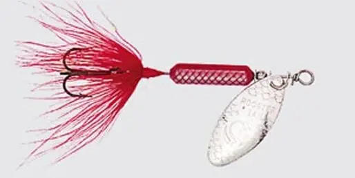 Worden‘s Original Rooster Tail Spinner Lure, 1/8 Ounce, Red Color